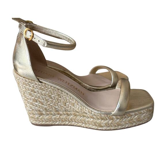Stuart Weitzman Nudist Espedrille Platform Size 8 - Picture 3 of 6